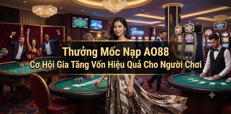 Thưởng Mốc Nạp AO88 Cơ Hội Gia Tăng Vốn Hiệu Quả Cho Người Chơi