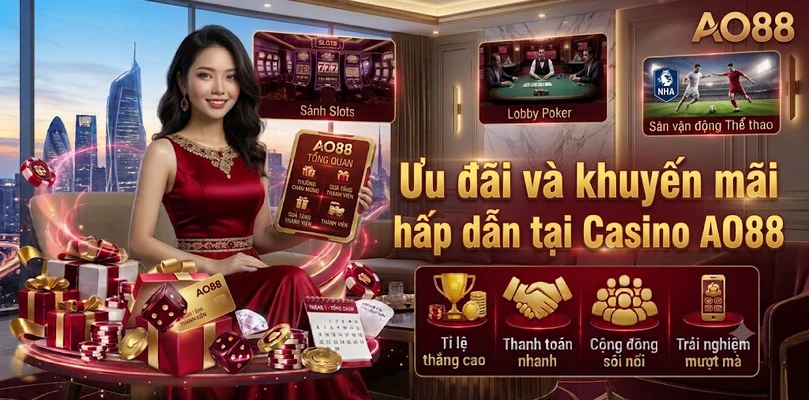 Ưu đãi và khuyến mãi hấp dẫn tại Casino AO88